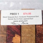 Exotic Burl Variety Pack Pen Blanks - PBEX1. This pack has already been sold!