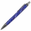 Blade Button Click Gun Metal & Nickel Ballpoint Pen