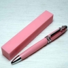 Breast Cancer Pen Kit - Chrome / pink crystals